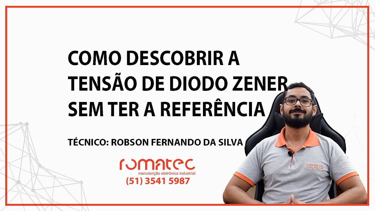 COMO DESCOBRIR A TENSÃO DO DIODO ZENER SEM TER A REFERÊNCIA