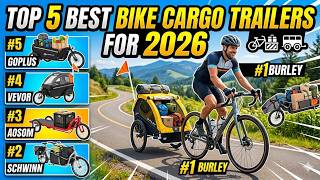 Top 5 Best Bike Cargo Trailers 2026 🚲 | Heavy Duty, Foldable & Budget Picks!