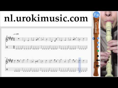 Blokfluitles (G.) Michael Jackson - Beat It Muzieknoten Cursus Deel#1 um-i374