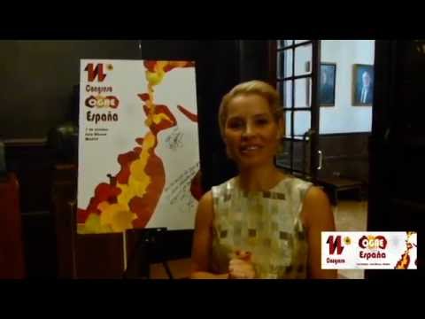 Congreso OGAE España 2016 - Soraya Arnelas saluda a los socios del club