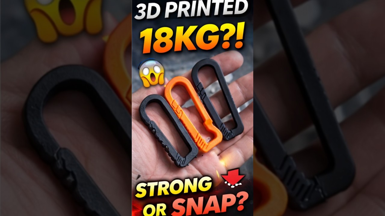 3D Printed CARABINER Test! 🔧