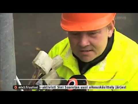 Pärre Ahvenanmaalta mtv3 uutissa 27.9.2013 kertomassa oman mielipiteensä lomautukista ja lamasta.