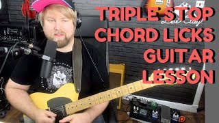 Video thumbnail for Triple Stop Guitar Lesson - Pedal Steel Your Blues & Country Licks! by Levi Clay