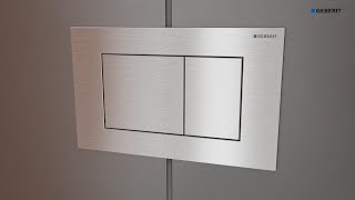 Geberit Sigma40 Square bedieningsplaat RVS - vierkant - roodgoud