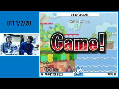 WR2 BTT 1/2/20: Professor Pizza (Falco) vs Saqq (Link) - Winners Round 2, SSBM Singles