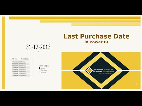 Interview Question | Last Purchase Date | Advanced DAX | Power BI