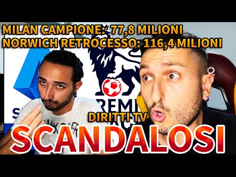 😨 L’IMPIETOSO CONFRONTO tra DIRITTI TV di SERIE A e PREMIER LEAGUE...