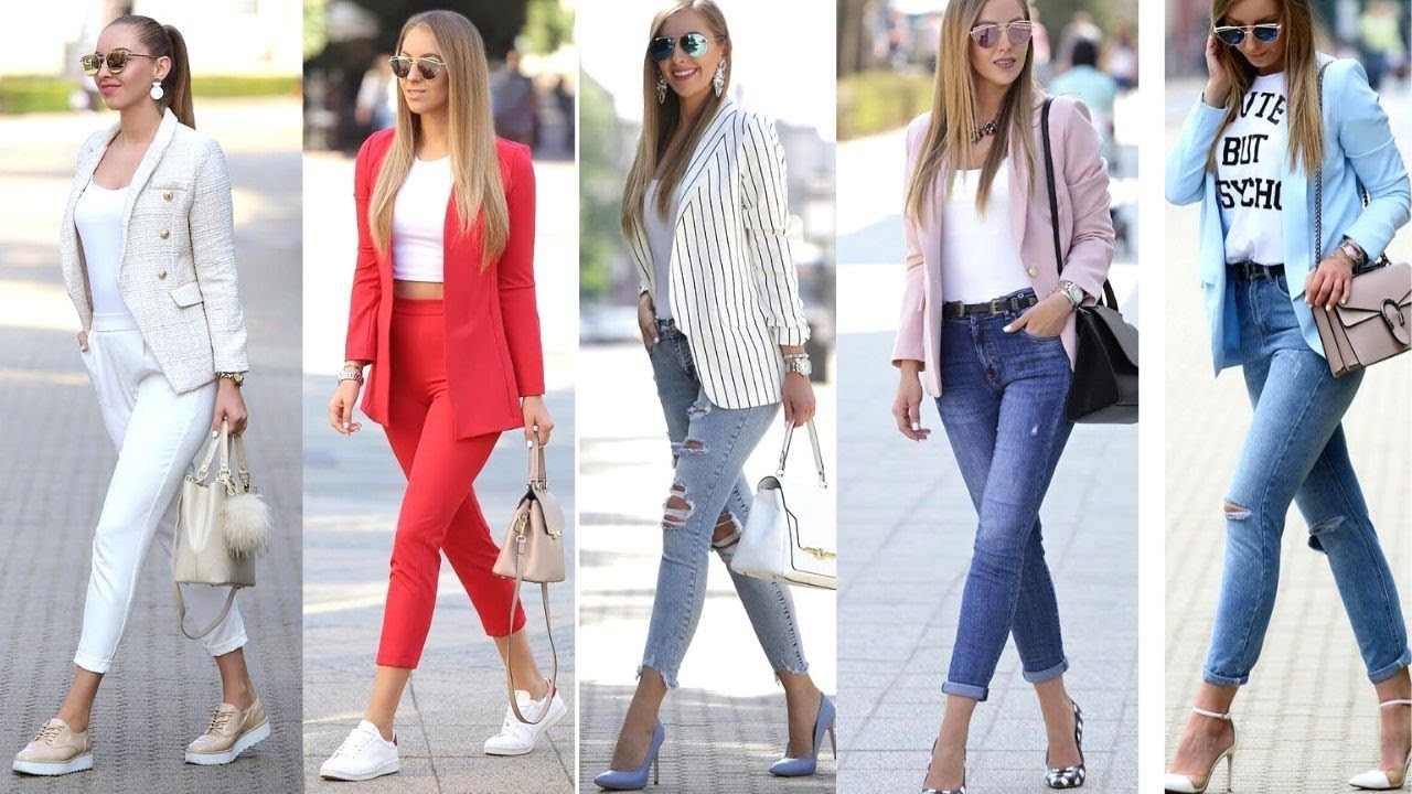 💖OUTFITS CASUALES CON BLAZER DE MODA MUJER 2020 TENDENCIAS
