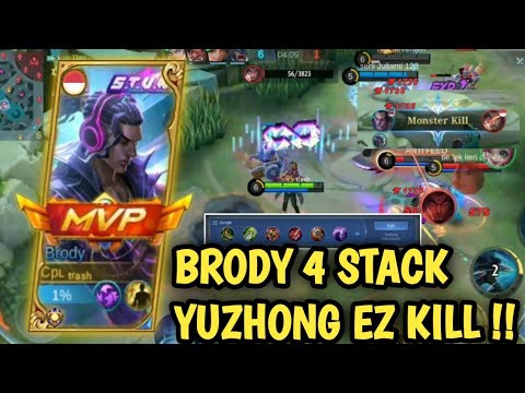 BRODY FULL DAMAGE !!! - NEW META SOLO RENK !!! - Build Top 1 Global Brody - MLBB