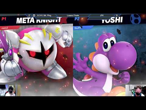 BOWU x SSBE #34 - Losers Finals - Mr. Ping (Meta Knight) vs JFK (Yoshi/R.O.B)