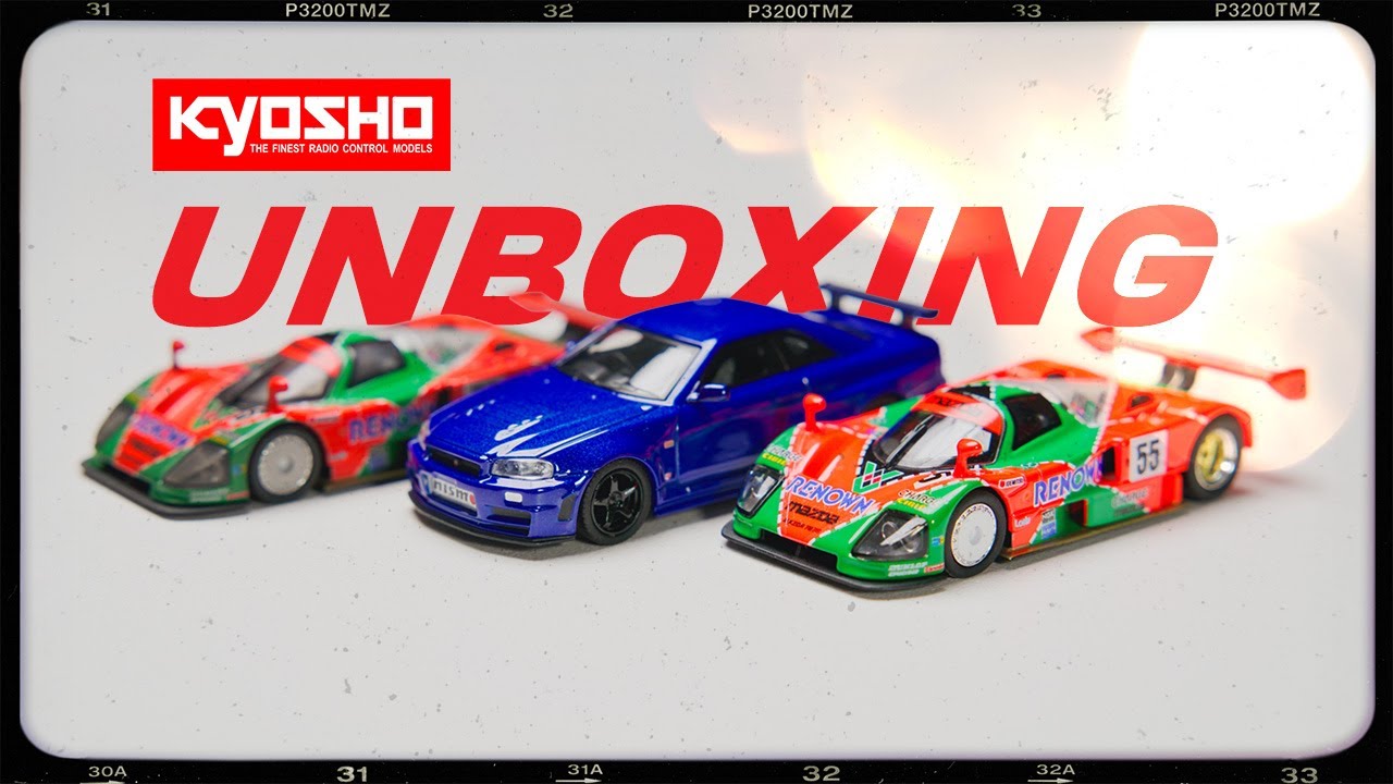 Kyosho Unboxing: Mazda 787B Meets Nissan R34 GT-R (Video Showcase