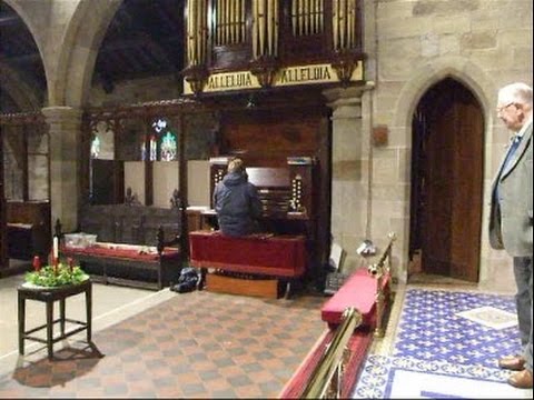 The organ of St Mary the Virgin, Long Preston, North Yorkshire
