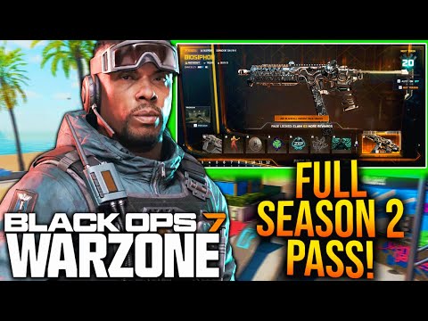 FULL BLACK OPS 7 SEASON 2 BATTLE PASS! All CONTENT & REWARDS! (WARZONE SEASON 2 BATTLE PASS)