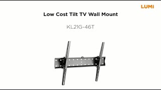 Low Cost Tilt TV Wall Mountd | KL21G-46T | LUMI