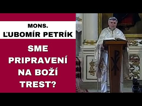 Božie reči začínajú byť vážne - MONS. ĽUBOMÍR PETRÍK - HOMÍLIA / KÁZEŇ