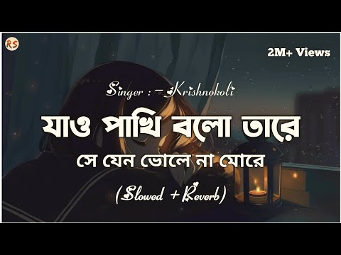 Jao Pakhi Bolo Tare [Slowed+Reverb] - Krishnokoli | Monpura | যাও পাখি বলো তারে