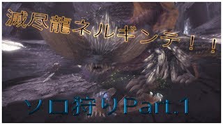MHW 滅尽龍ネルギンテのソロ狩りPart .1!!