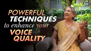 Improve the quality of your voice through these techniques | Dr. Hansaji Yogendra