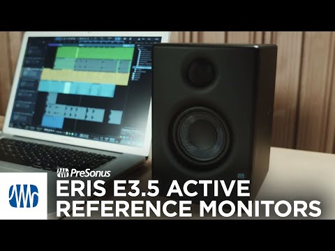 PreSonus Eris 3.5BT Bluetooth Monitors with Acoustic Tuning (Pair) with Isolation Pads and Cable