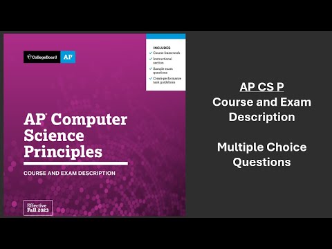 AP Computer Science Principles Review - Course and Exam Description Multiple Choice Questions