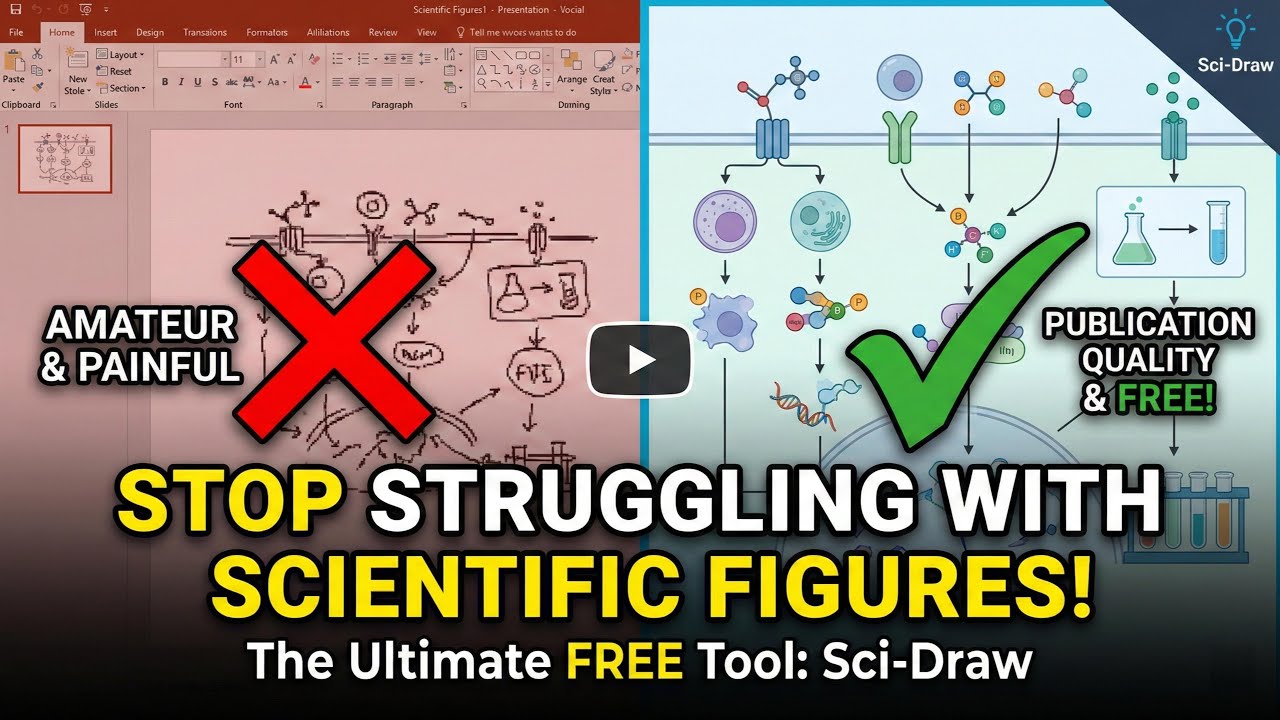 Stop Struggling with Scientific Figures! The Ultimate FREE Tool 🤯 (Sci-Draw)