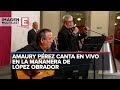 Así fue la presentación de Amaury Pérez en la mañanera de López Obrador