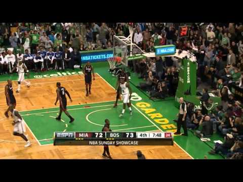Jeff Green posterize Chris Bosh