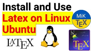 Install Latex and Create Latex Documents on Linux Ubuntu - Install MikTex and TeXstudio Linux Ubuntu