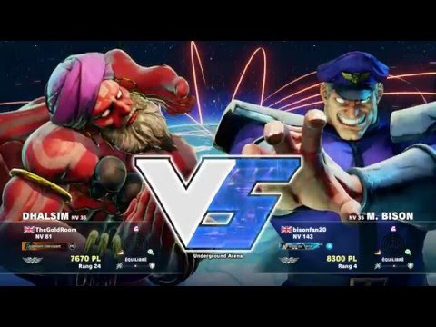 TheGoldRoom ( Dhalsim ) VS bisonfan20 ( M.Bison ) HD 1080p - Street Fighter 5