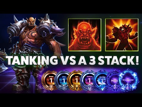 Garrosh Taunt - TANKING VS A 3 STACK! - Bronze to Grandmaster S1 2022