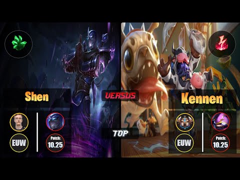 MagiFelix SHEN (Top) [Grasp of the Undying] VS KENNEN - Challenger EUW Patch 10.25