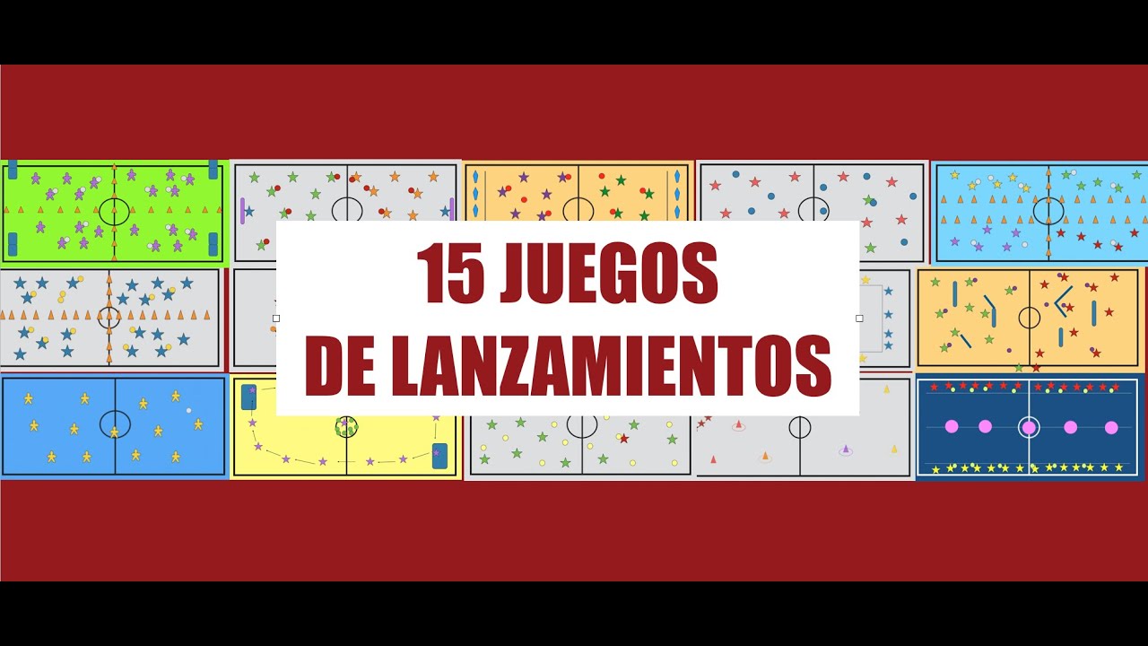 15 JUEGOS DE LANZAMIENTOS | Juegos Educación Física