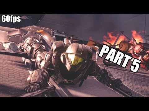 Halo 5: Guardians Walkthrough Part 5 - Mission 6 "EVACUATION" - Xbox One Gameplay 1080P60