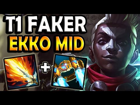 T1 Faker EKKO MID vs SYNDRA - Ranked Korea ✅