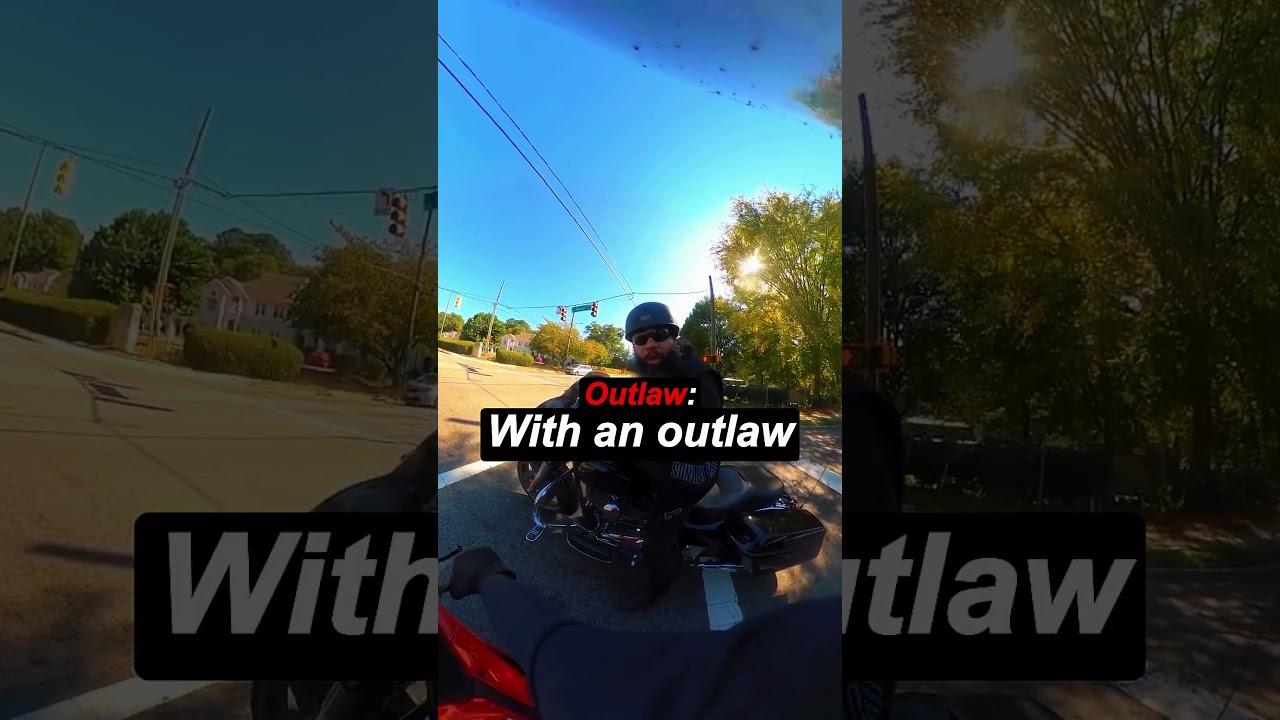 Why you SHOULDNT Pass an Outlaw Biker.. #motorcycle #shorts