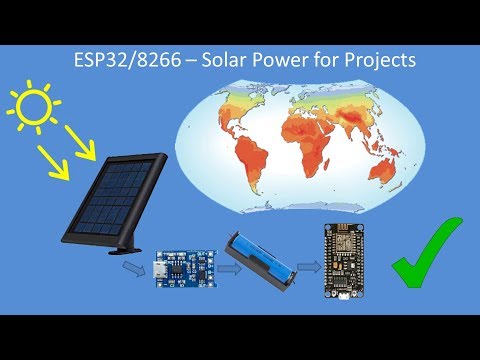 Tech Note 130 - Solar Power for Projects (Arduino/ESP8266/ESP32)