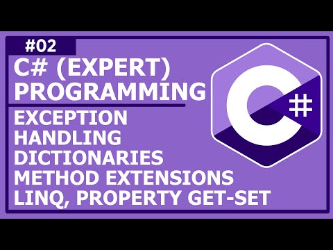 OOP with C Lecture 2 Exception Handling Dictionary Method Extensions LinQ Property GET SET