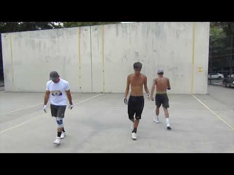 Hoover Park - $40 Promo - Handicap - Tavo vs John & Victor C - Filmed By Handball Social - 7.29.2022