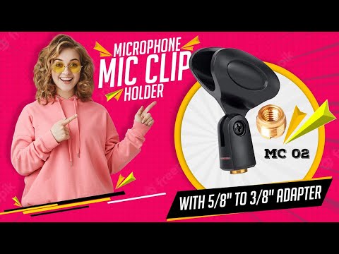 5 Core Microphone Clip Holder 6 Pieces with Screw Adapters 5/8 to 3/8 Inch image 13
