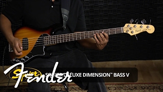 Video thumbnail for Squier Deluxe Dimension Bass V Demo | Fender by Fender