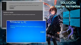 Solución insertar los medios en Windows 8.1 y 10