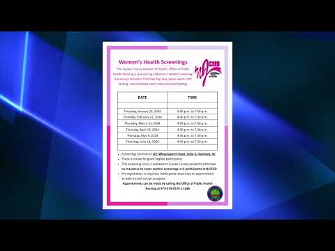 Sussex County Women’s Screening