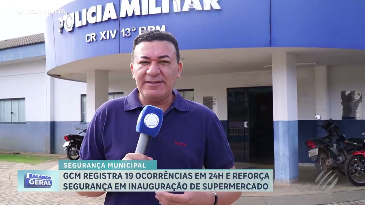 GCM registra 19 atendimentos e reforça segurança em inauguração em Lucas