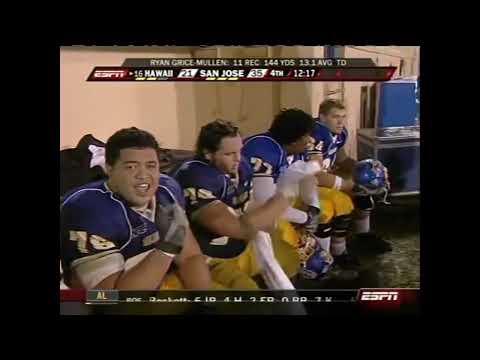2007 Hawaii Offense vs San Jose (Colt Brennan Era)