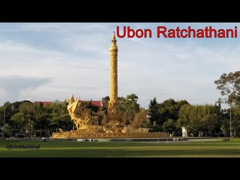 Tour pela cidade de Ubon Ratchathani, nordeste da Tailândia.