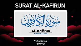 Download lagu MUROTTAL SURAT AL KAFIRUN 33x MERDU UNTUK HAFALAN ARAB LATIN ARTI DAN KANDUNGANNYA DI DESKRIPSI mp3