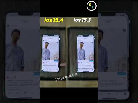 iOS 15.4 vs iOS 15.3 - 120Hz Test 🔥 #shorts #apple #iphone #ios15.4