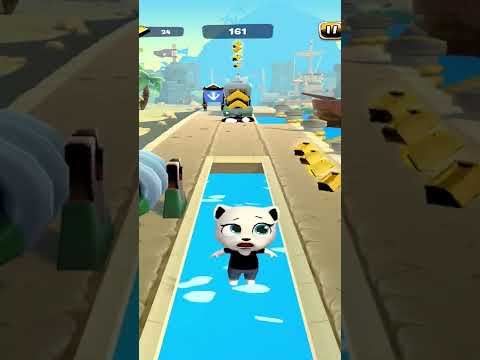 TALKING TOM GOLD RUN -- AAL BLACK CHARACTER FUNNY FAIL IN WATER DOWN