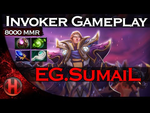 EG.SumaiL 8000MMR Invoker Gameplay Dota 2