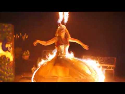 Fire Dress belly Dance Act
